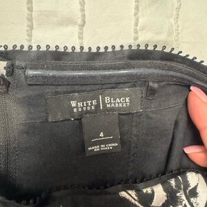 White House Black Market Black Top with Timeless Elegance